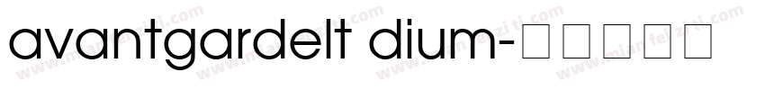 avantgardelt dium字体转换